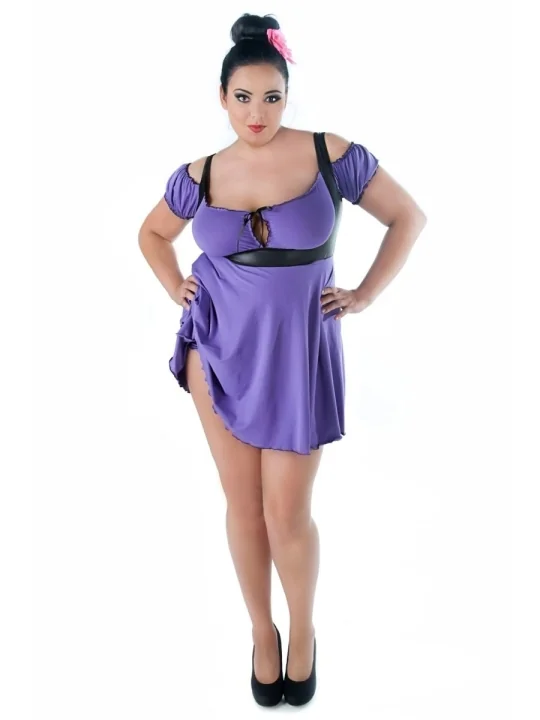 Violettes Chemise Sw/111 Andalea Sexy Work Kollektion