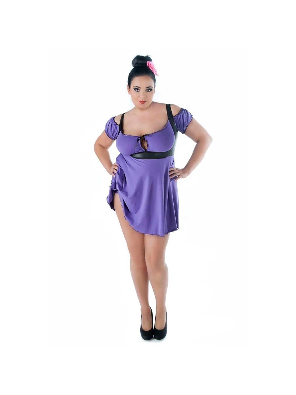 Violettes Chemise Sw/111 Andalea Sexy Work Kollektion