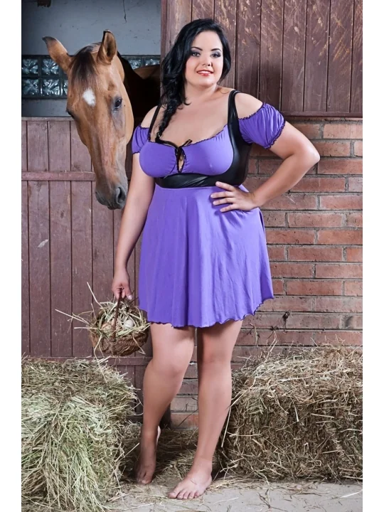 Violettes Chemise Sw/111 Andalea Sexy Work Kollektion