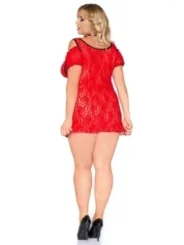 Rotes Chemise Sb/1008 Sexy Base Kollektion von Andalea