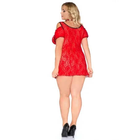 Rotes Chemise Sb/1008 Sexy Base Kollektion By Andalea