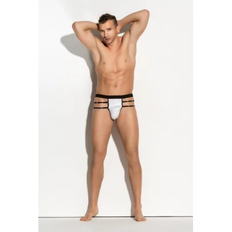 Aron Multistrap Jock G String Weiß von Meseduce