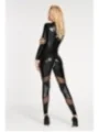 Schwarzes Wetlook Catsuit Chancay von 7-Heaven