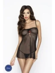 Schwarzes Beatriz Chemise von Passion Erotic Line