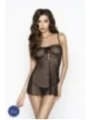 Schwarzes Beatriz Chemise von Passion Erotic Line