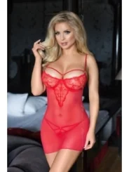 Rotes Chemise 1867 von Softline Romantic Collection