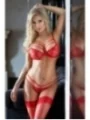 Rotes Set Ouvert 1873 von Softline Erotic Collection