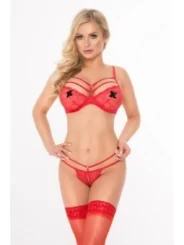 Rotes Set Ouvert 1873 von Softline Erotic Collection