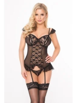 Schwarzes Strapshemd 1874 von Softline Erotic Collection