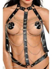 Schwarzer Harness T0154 von Meseduce