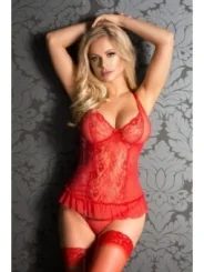 Rotes Gorset 1886 von Softline Romantic Collection