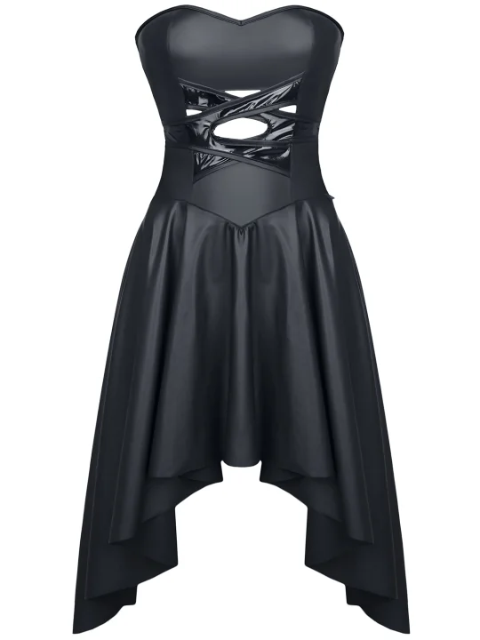 Schwarzes Kleid De438 von Demoniq Hard Candy Collection