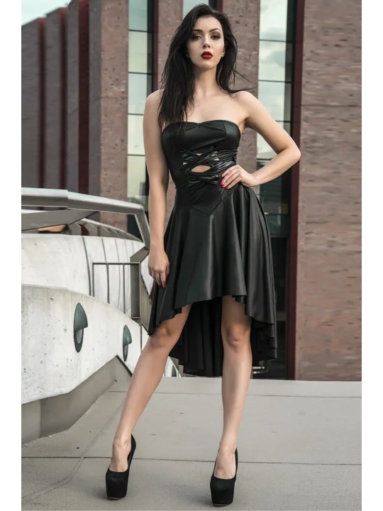 Schwarzes Kleid De438 von Demoniq Hard Candy Collection