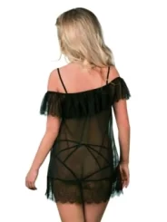 Schwarzes Chemise D-310 von Excellent Beauty