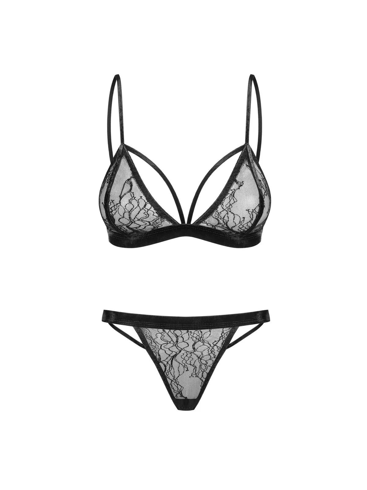 Set aus Bralette Spitze und String 060718 By Petite Noir