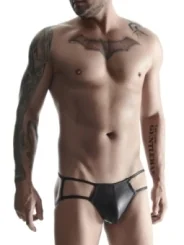 Jock Slip Bri001 Schwarz von Regnes Fetish Planet