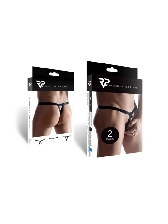 2er Pack Harness String Bri010 Schwarz von Regnes Fetish Planet