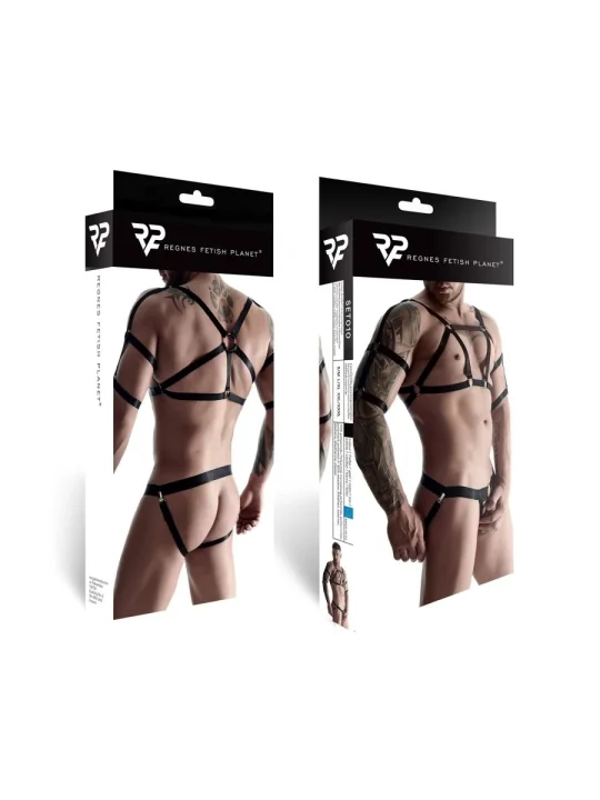 Harness Set010 Schwarz von Regnes Fetish Planet