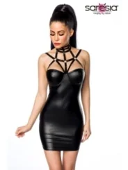 Harness-Wetlook-Minikleid 18265 von Saresia