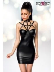 Harness-Wetlook-Minikleid 18265 von Saresia