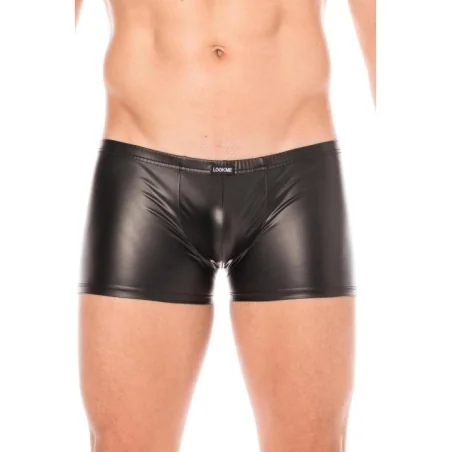 Schwarze Wetlook-Boxer 2008-67 von Look Me