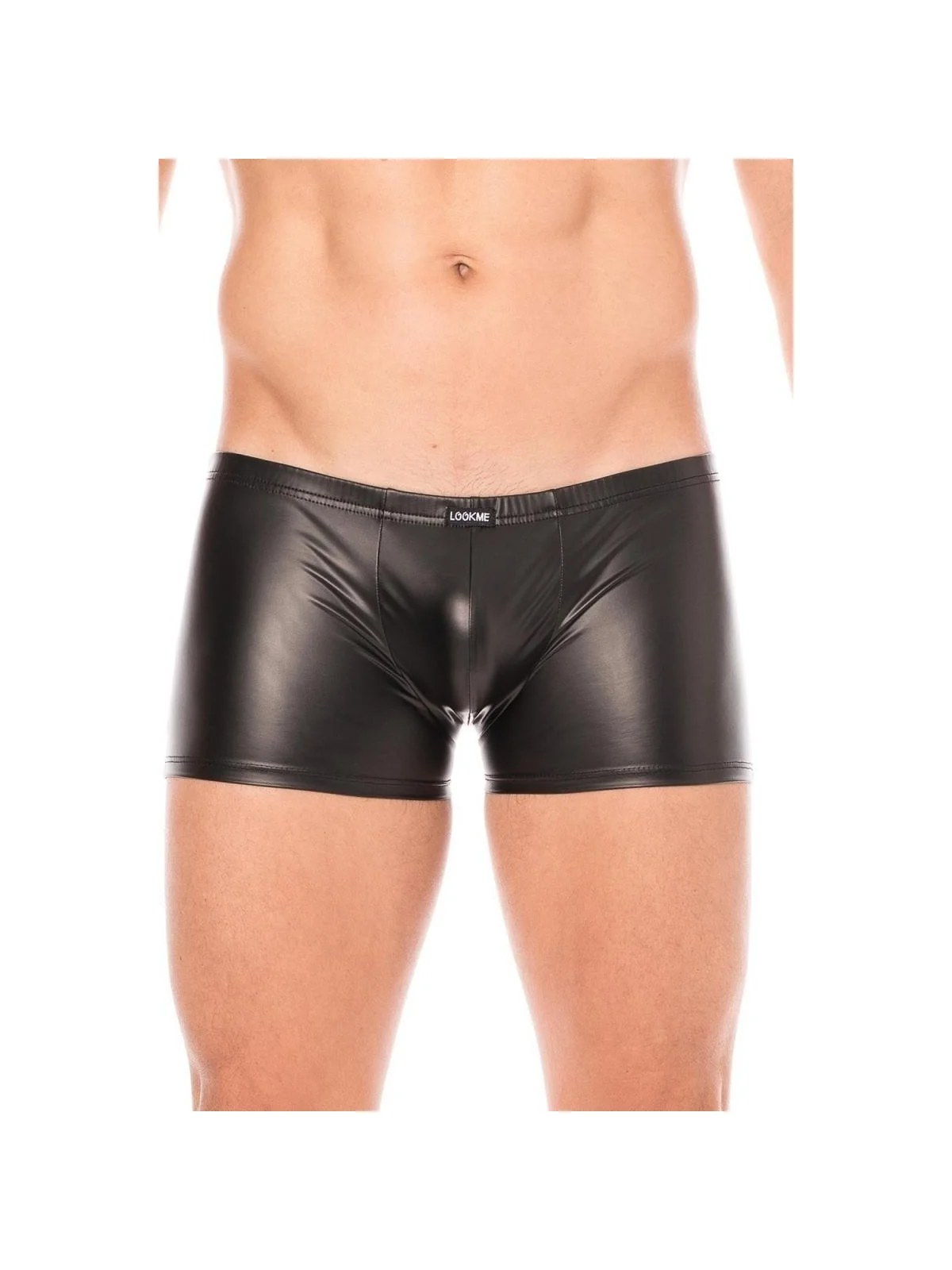 Schwarze Wetlook-Boxer 2008-67 von Look Me