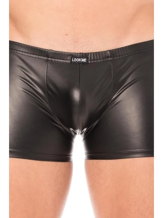 Schwarze Wetlook-Boxer 2008-67 von Look Me