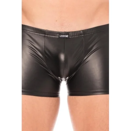 Schwarze Wetlook-Boxer 2008-67 von Look Me