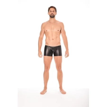 Schwarze Wetlook-Boxer 2008-67 von Look Me