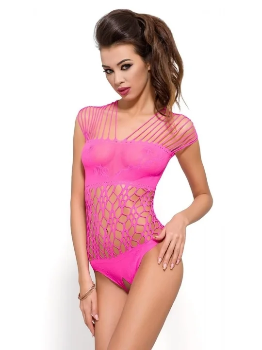 Pinker Ouvert Body Bs035 von Passion Erotic Line