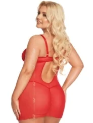 Rotes Chemise 1890 von Softline Plus Size Collection