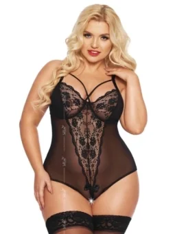 Schwarzer Amelia Body 1857 von Softline Plus Size