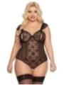 Schwarzer Body Ouvert 1901 von Softline Plus Size Collection