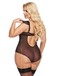 Schwarzer Body Ouvert 1901 von Softline Plus Size Collection