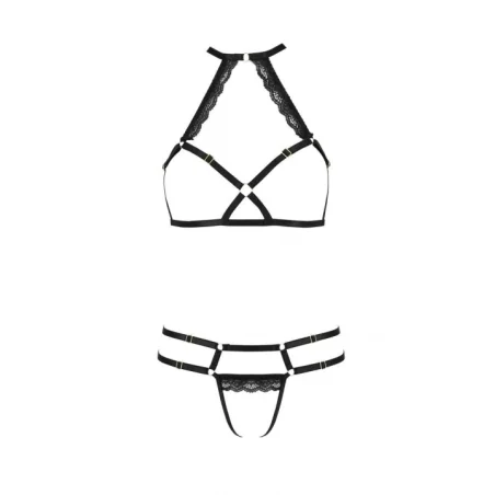 Schwarzes Set Pa595879 von Passion Devil Collection