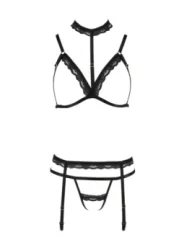 Schwarzes Set Pa595888 von Passion Devil Collection