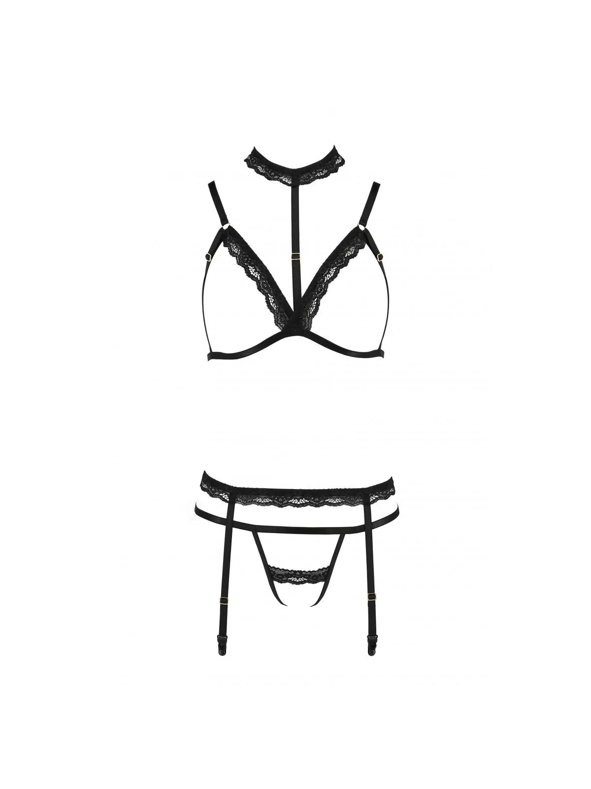 Schwarzes Set Pa595888 von Passion Devil Collection