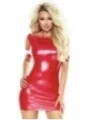 Rotes Wetlook Kleid Pr7040 von Provocative