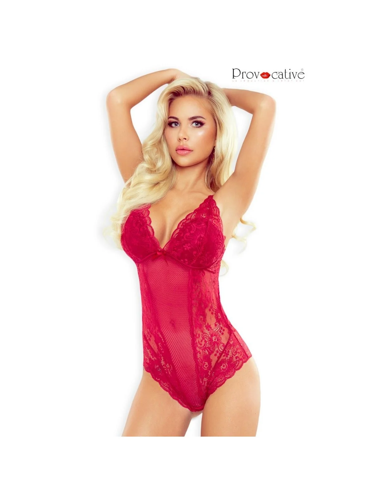 Roter Body Dentelle Seduction von Provocative