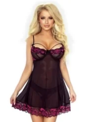 Schwarzes Regard Prive Babydoll von Provocative