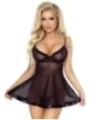 Schwarzes Charmed Babydoll von Provocative