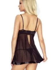 Schwarzes Charmed Babydoll von Provocative