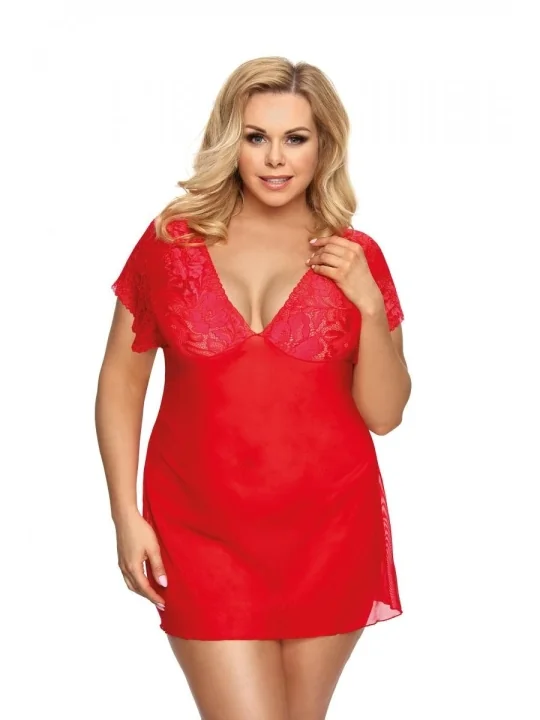 Rotes Chemise Aa051992 von Anais Apparel Plus Size