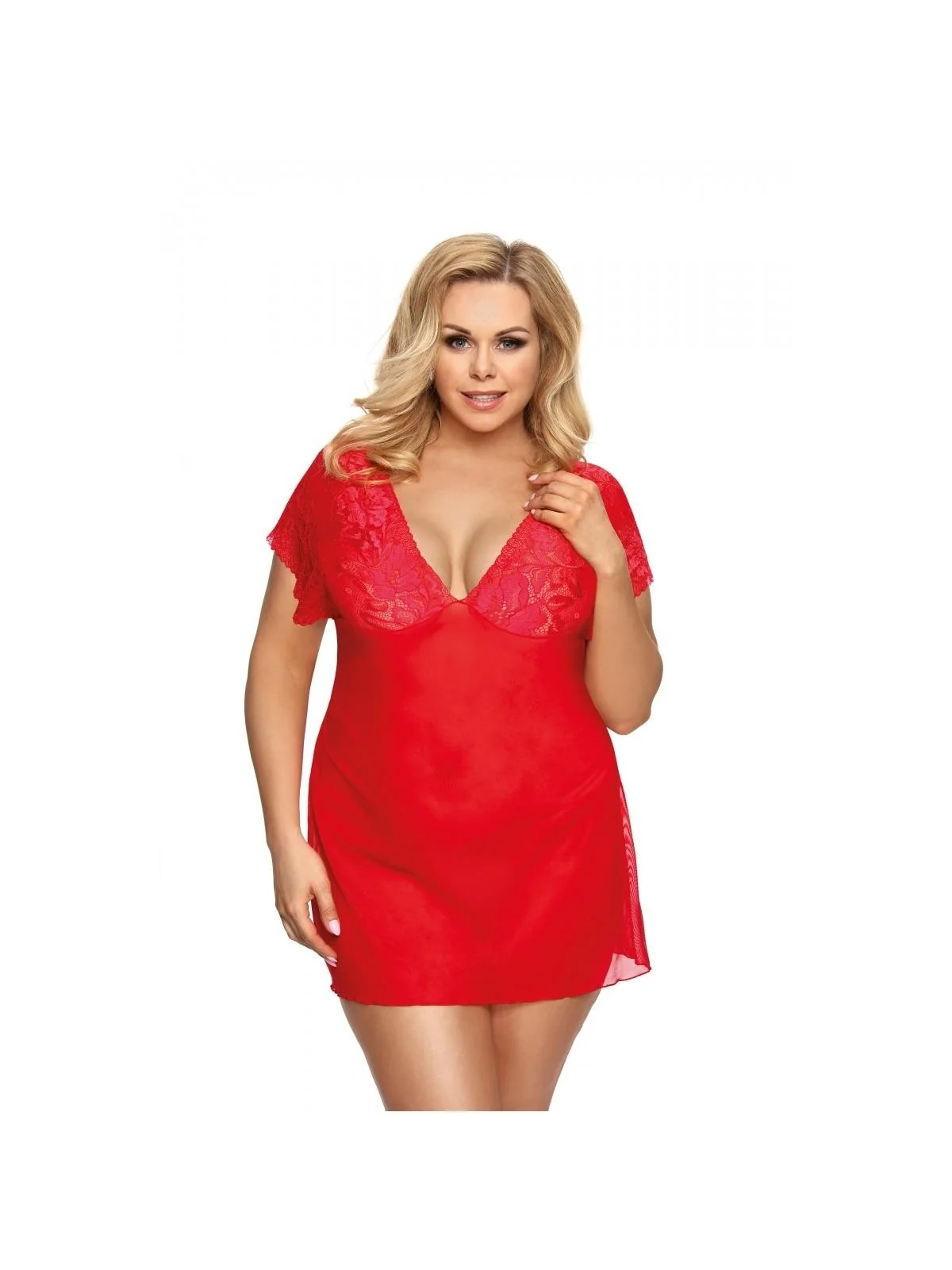 Rotes Chemise Aa051992 von Anais Apparel Plus Size