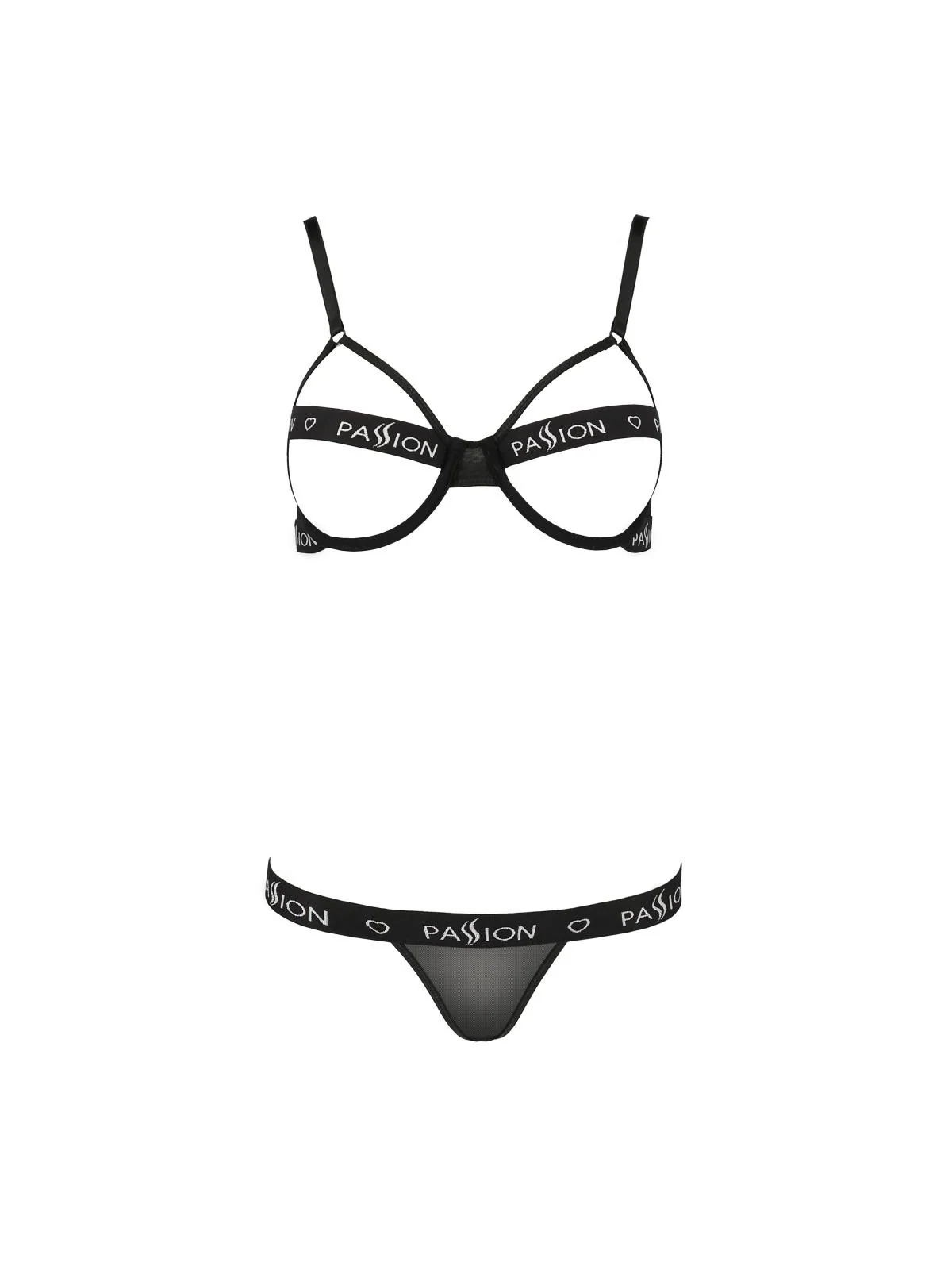 Schwarzes Set Pa595636 von Passion Devil Collection