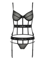 Schwarzes Corset Pa595627 von Passion Devil Collection