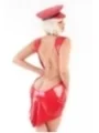 Rotes Minikleid Ms-D0200 von Meseduce