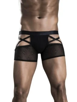 Schwarze Herren Boxer Short 906-67 von Look Me