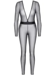 Schwarz/Silbernes Jumpsuit Stedvige001 von Demoniq Silver Touch Collection