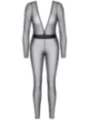 Schwarz/Silbernes Jumpsuit Stedvige001 von Demoniq Silver Touch Collection